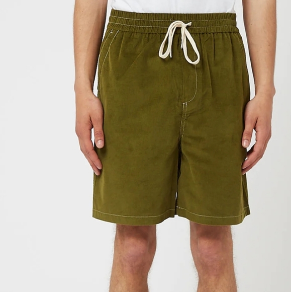 Bhode x Brisbane Moss Corduroy Shorts Needle Grass Green Urban Surf Athleisure - Picture 3 of 11